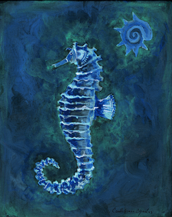 43-A4 Sea Creatures-Seahorse
