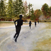 The Race is an artwork about the Bloomsday Race in Spokane, WA
Gouache on paper
11" by 14" $154.00