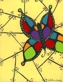 Stained Glass Butterflies 45-A1