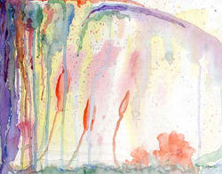 Waterfall and Pods Fine Art Print