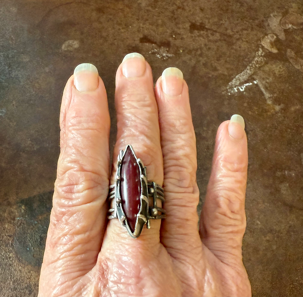 Thumbnail: Fire forged Gypsy ring