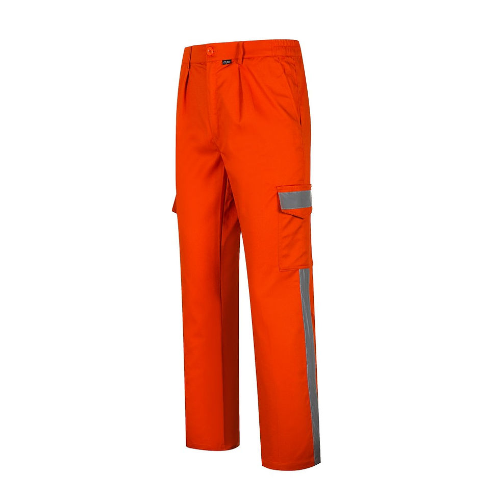 Thumbnail: Gray Color Reflective Work Wear and Pants 15-8025