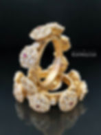 Floral Pacheli Bangle Set