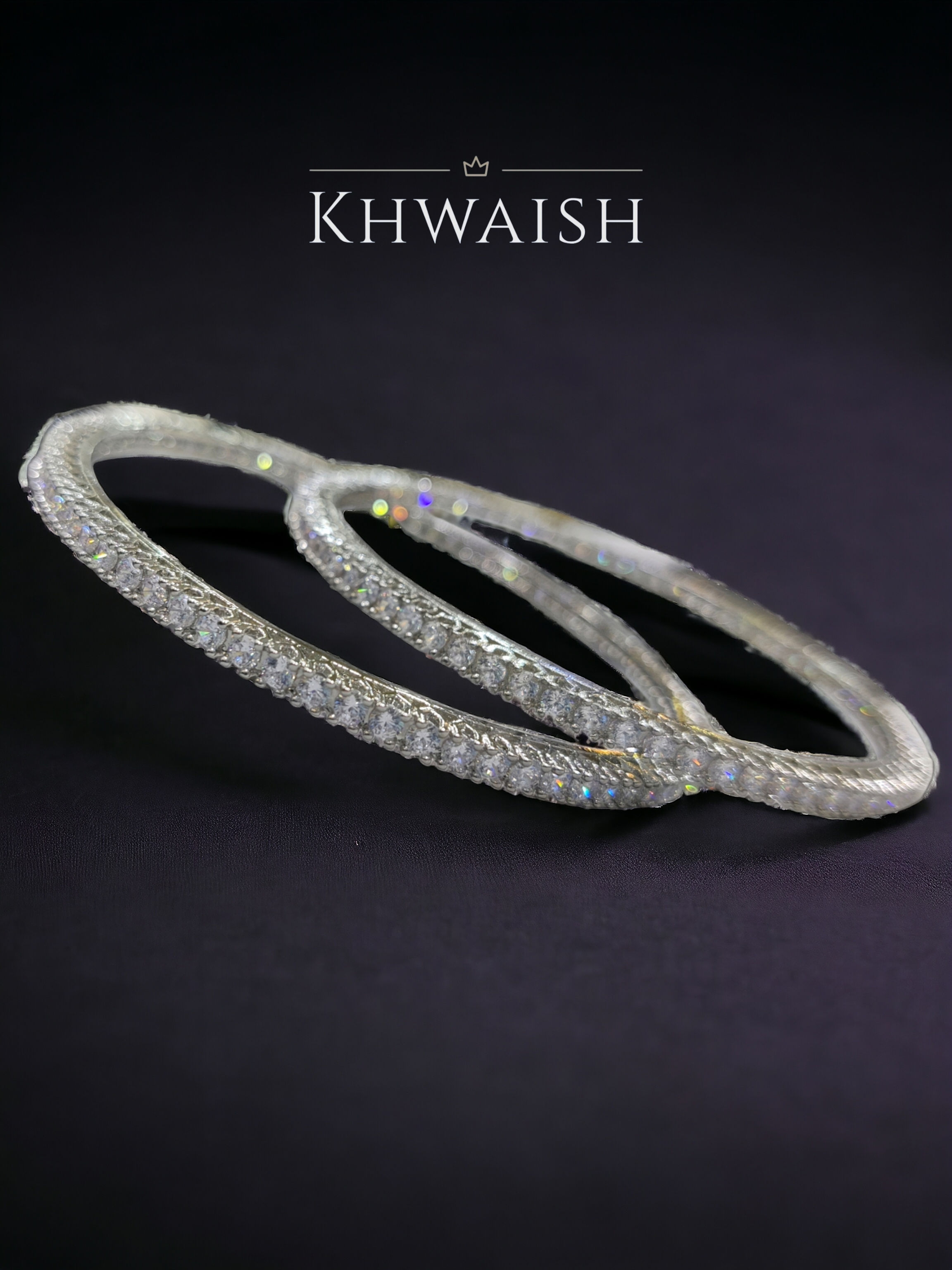 Elegant Micro Cz Diamonds Bangle Bracelet