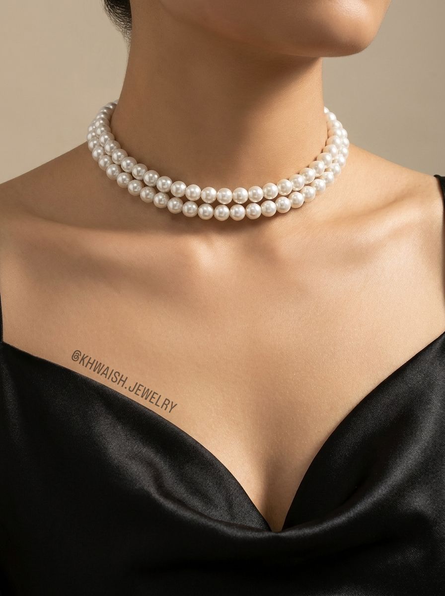 Natural Shell Pearl Choker