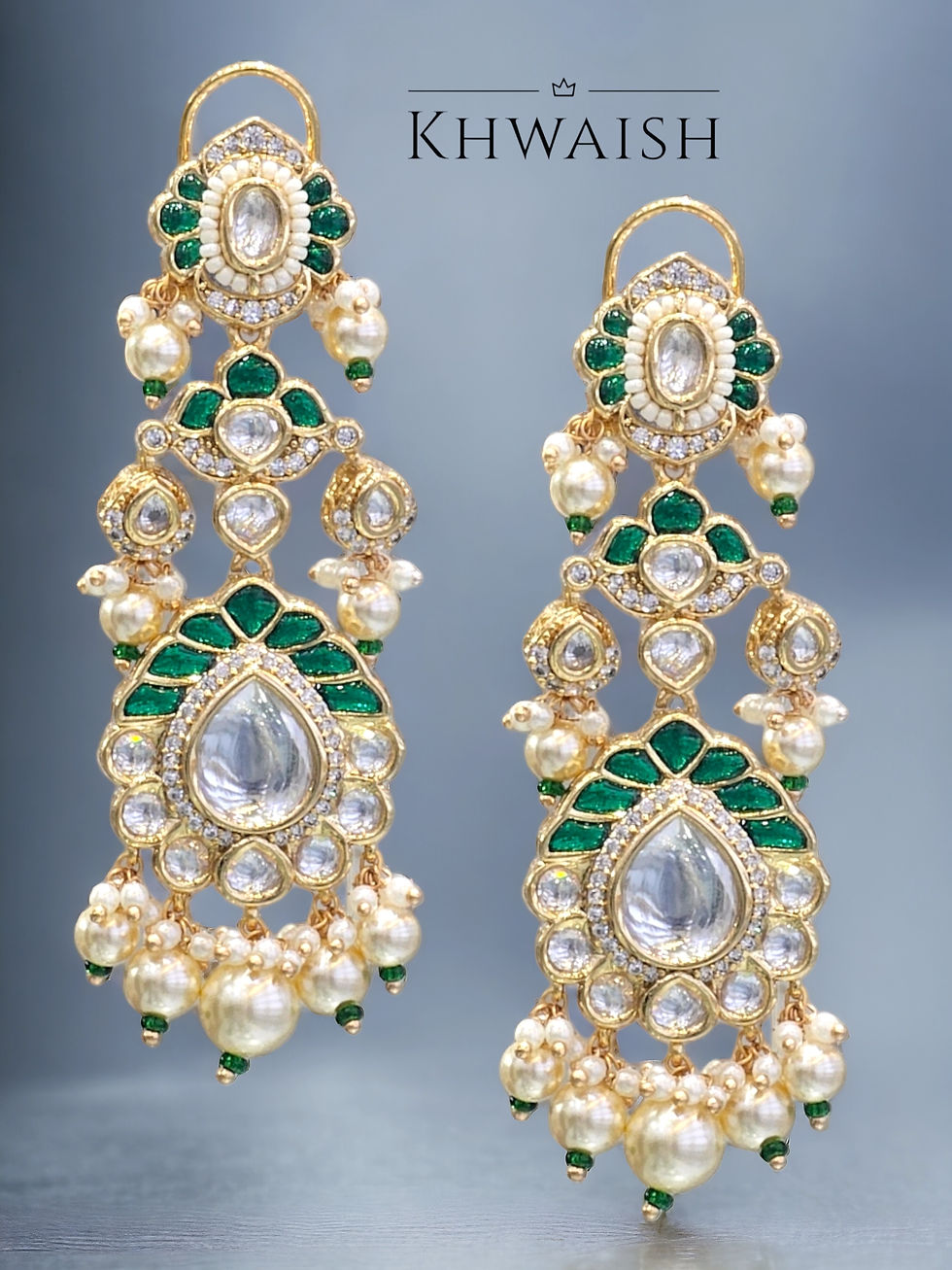 Uncut Kundan Polki Earrings