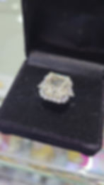 10 Carat Cushion-Cut Lab Grown Moissanite Sterling Silver Ring