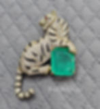 Panther Cz Unisex Brooch