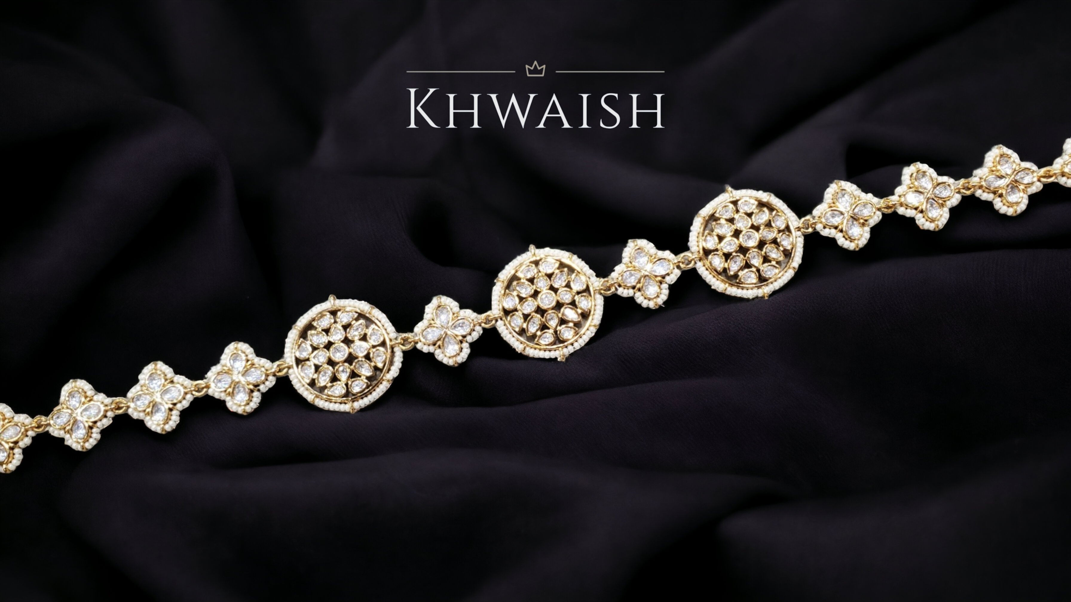 sheeshpatti mathapatti headband kundan polki jadau