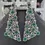 Thumbnail: long cz stones earrings emerald green