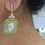 Thumbnail: Victorian Polki Earrings with Green Accents