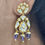 Thumbnail: Kundan Polki Earrings with Purple Drops