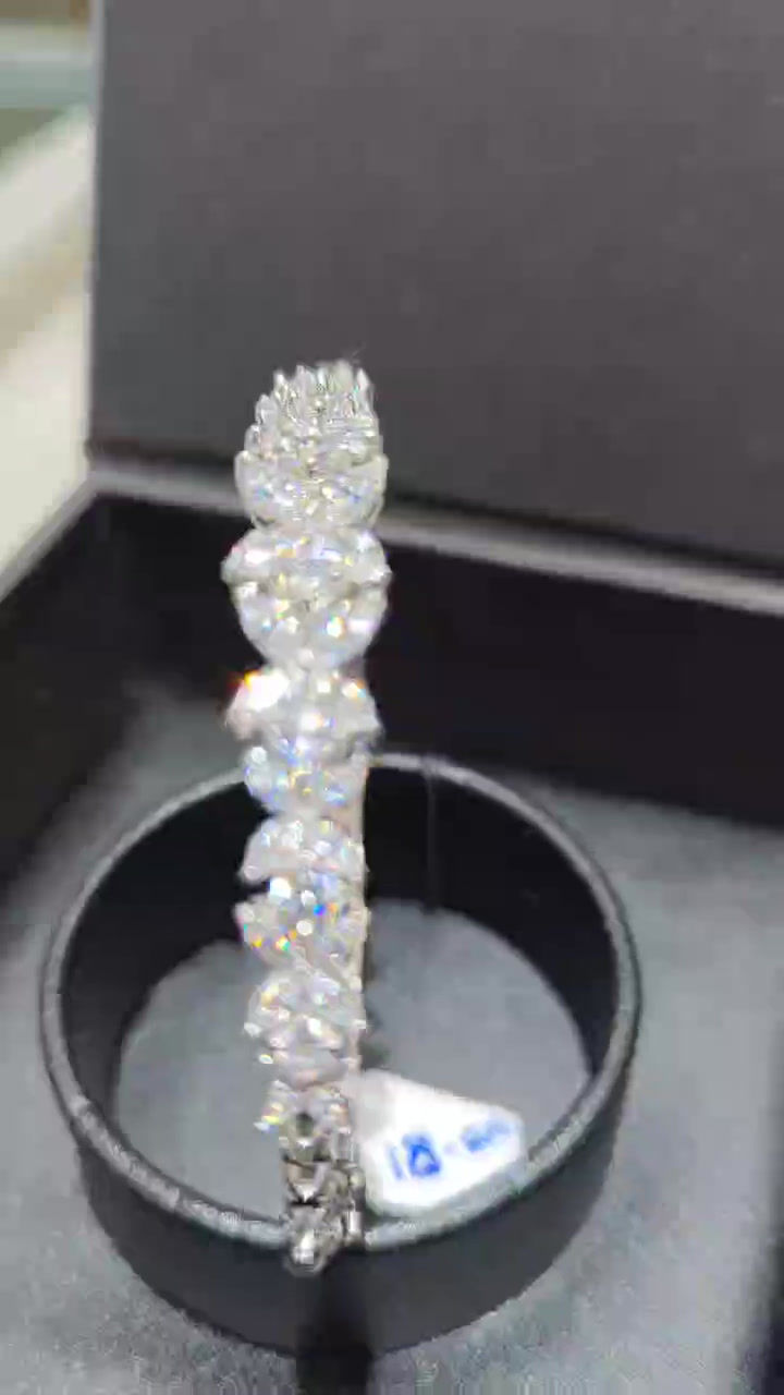 Marquise Swarovski Zirconia Bangle Bracelet