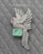 Parrot Cz Unisex Brooch