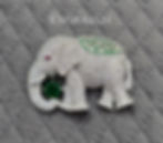 Elephant Cz Unisex Brooch