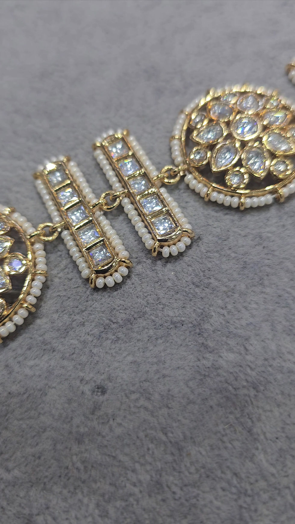 Jadau Kundan Polki and Pearls Sheeshpatti | Headband