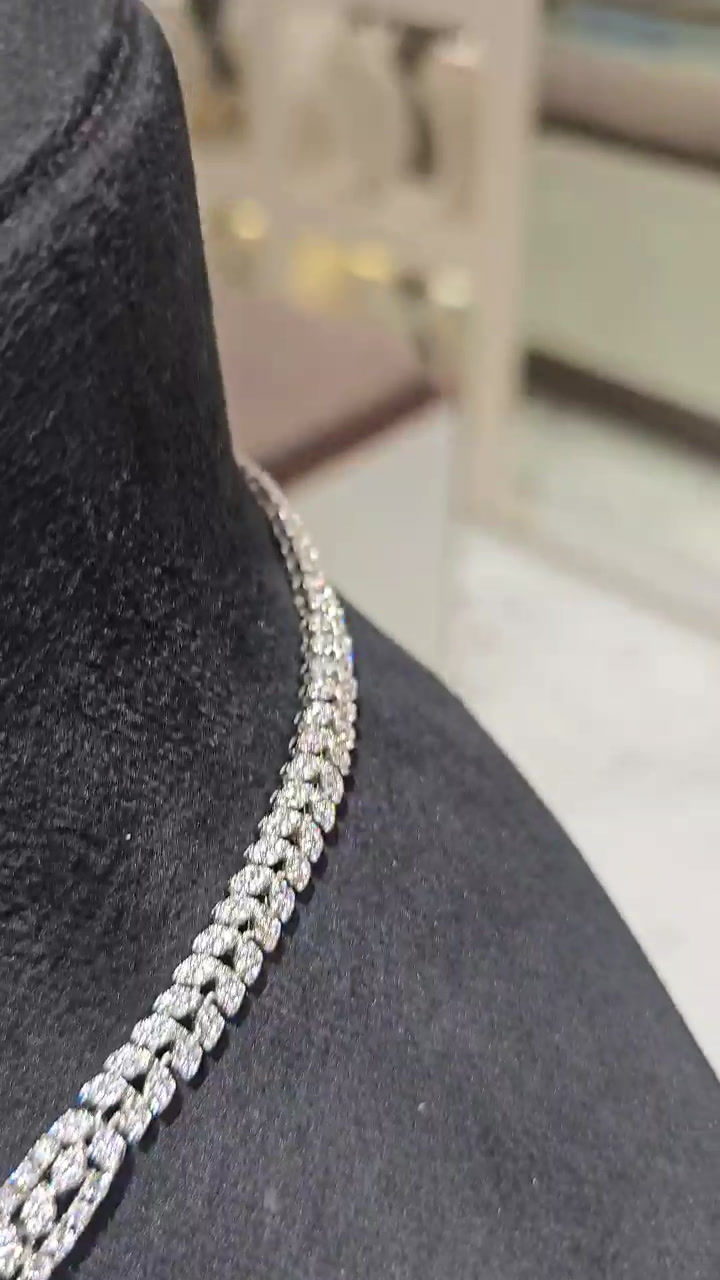 Emerald Diamond Necklace Set