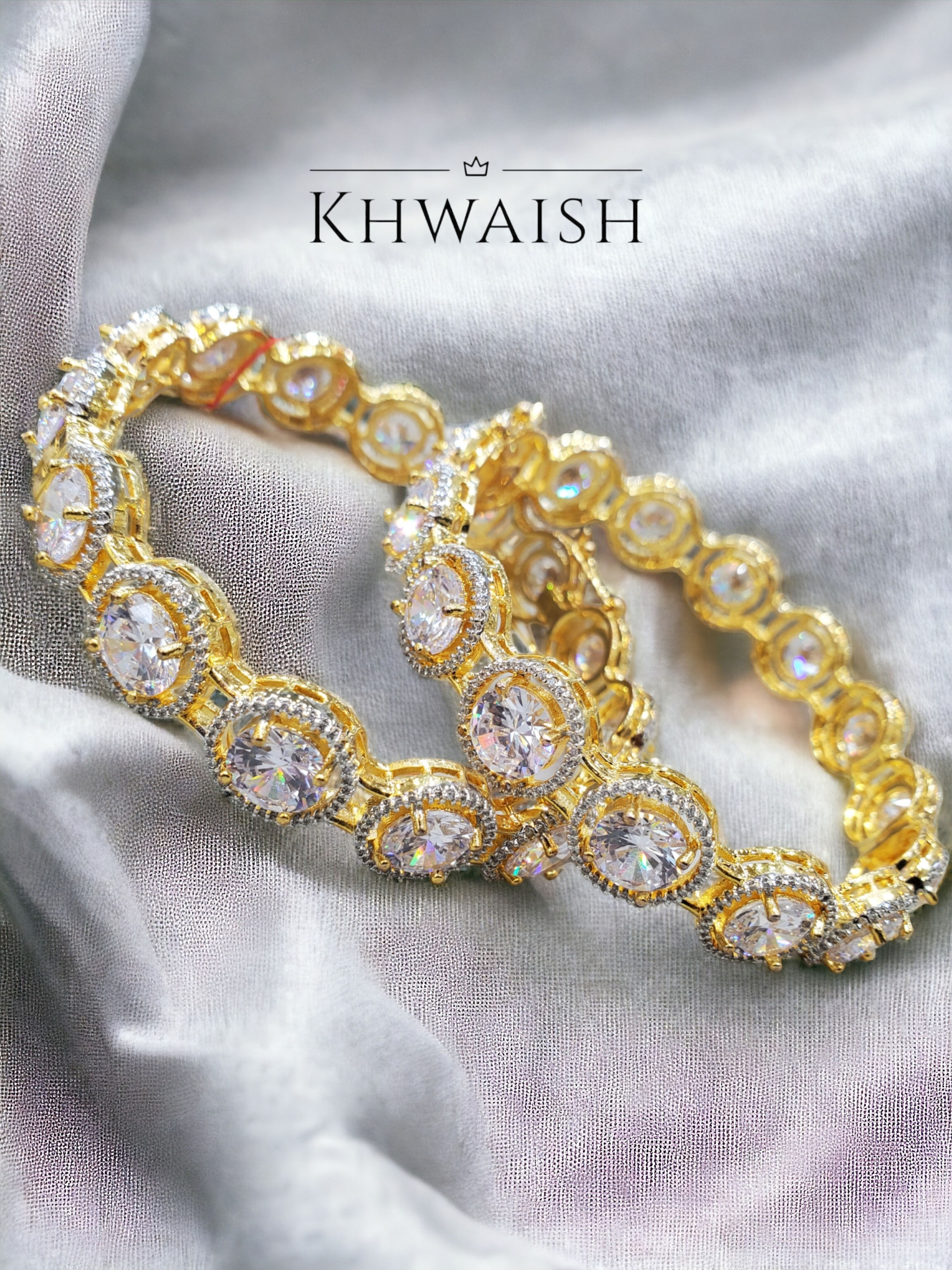 solitaire openable bangle bracelet cz stones