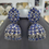 Thumbnail: blue sapphire cz stones jhumka earrings