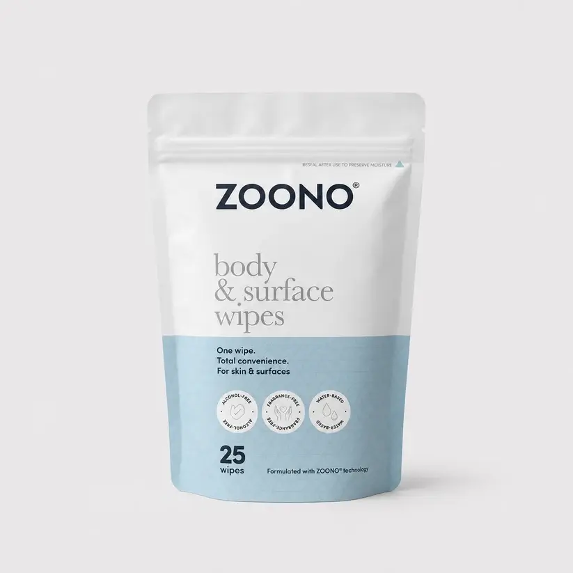 ZOONO Body Wipes 24-hour Disinfectant Wet Wipes (25 pieces) (Skin & Surface Protect)