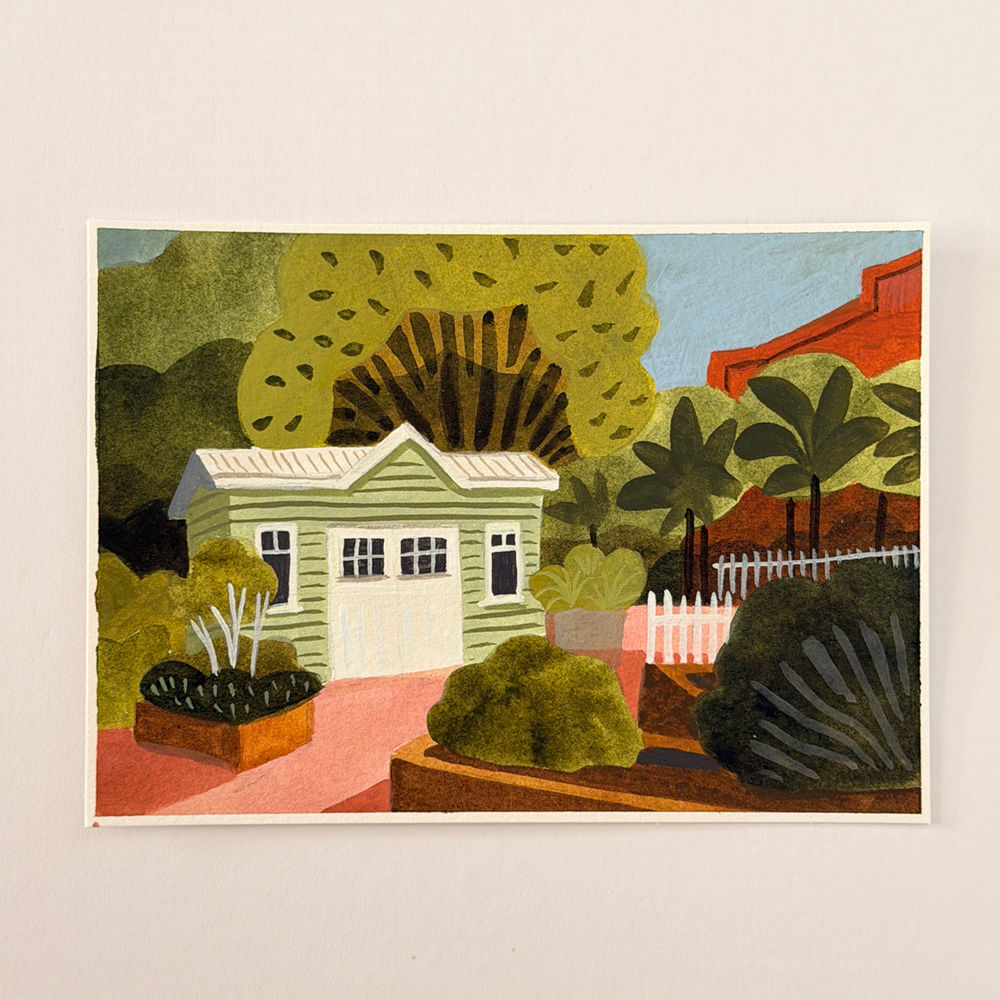 "Calling all artists (study)" Original Painting 12x17cm