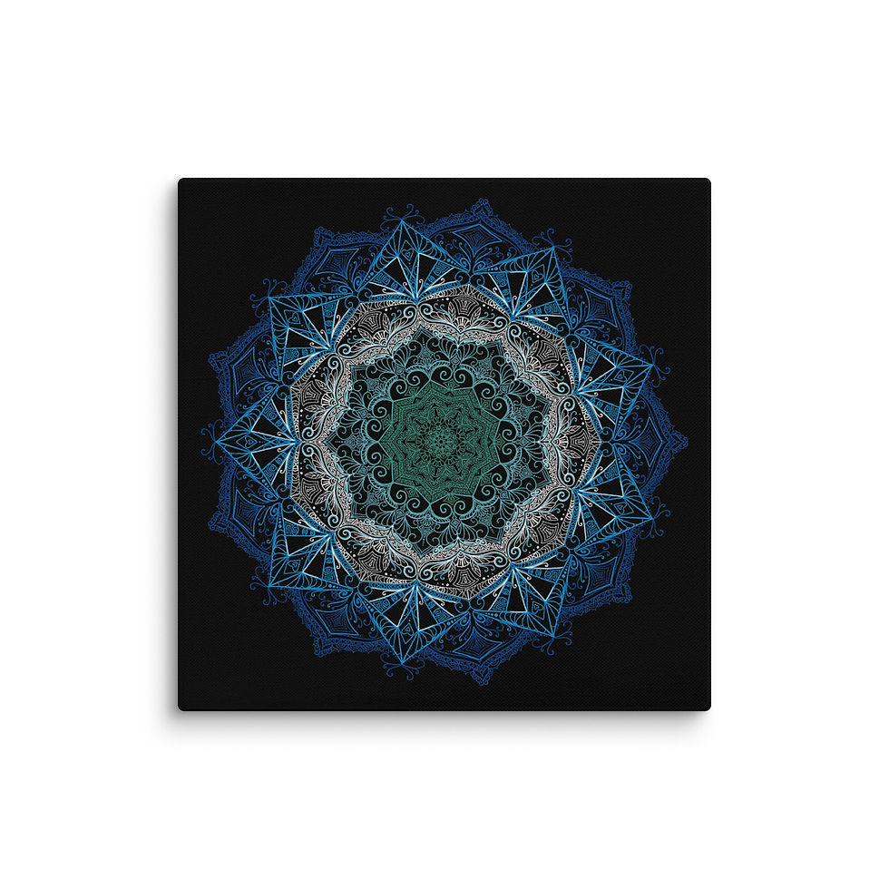 Thumbnail: LGBTQ+ Mandala Canvas Print