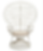 White peacock chair