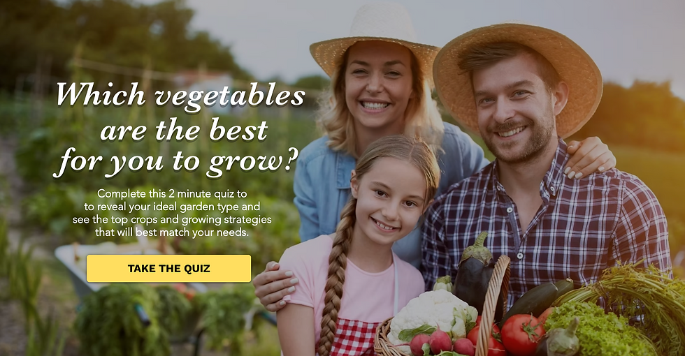 Take this short quiz to find out which vegetables you should be growing.