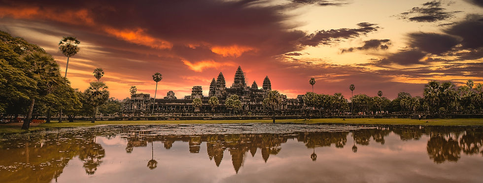 Angkor Wat Reflection Pond Sunrise