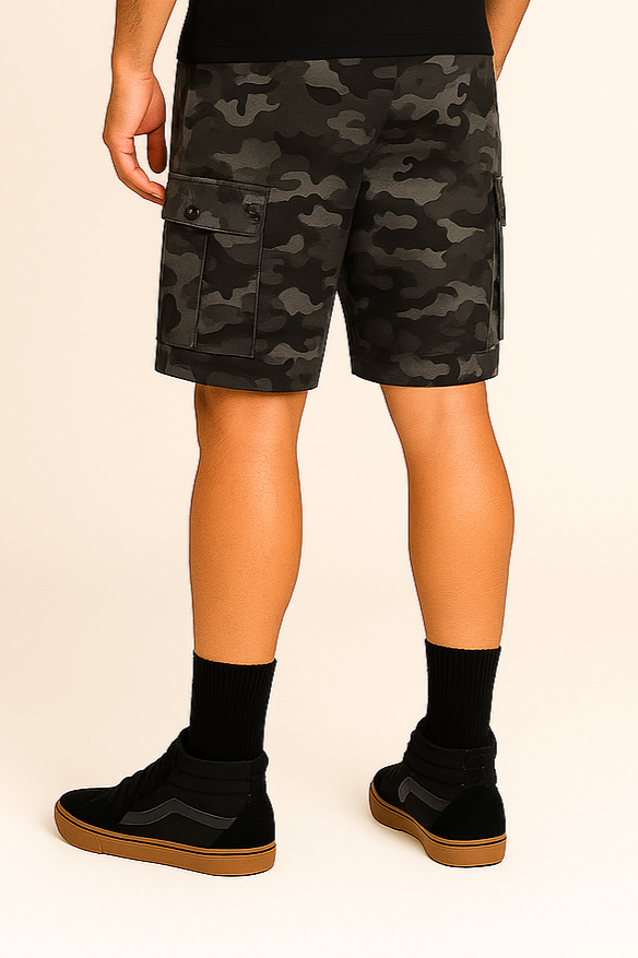 Miniatura: Bermuda Camuflada Cinza