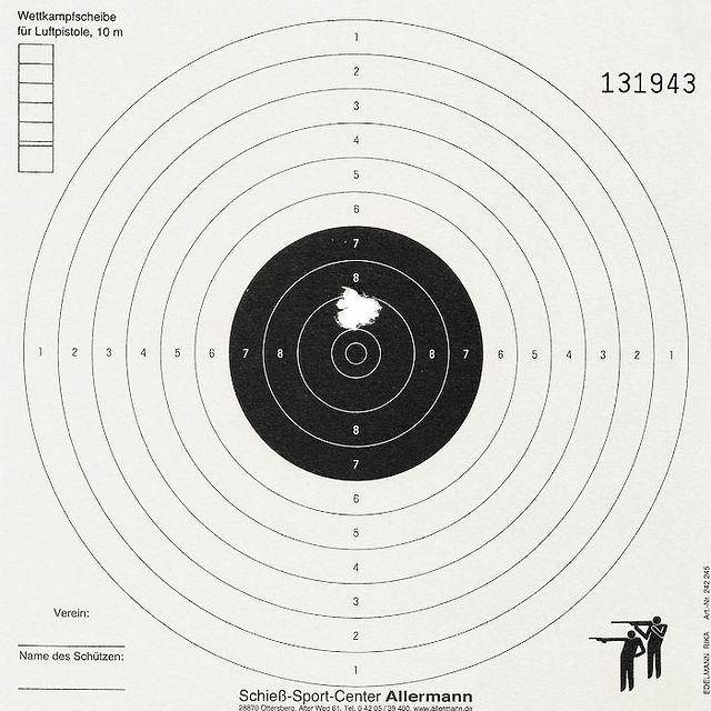 Walther Century 10 Schuss auf 10m
