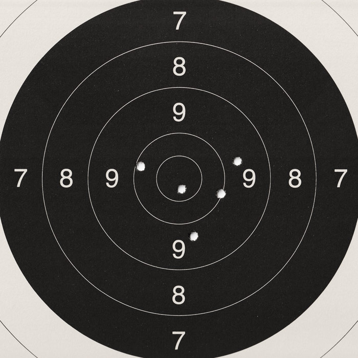 Savage MSR-15 Recon 5 Schuss auf 100m