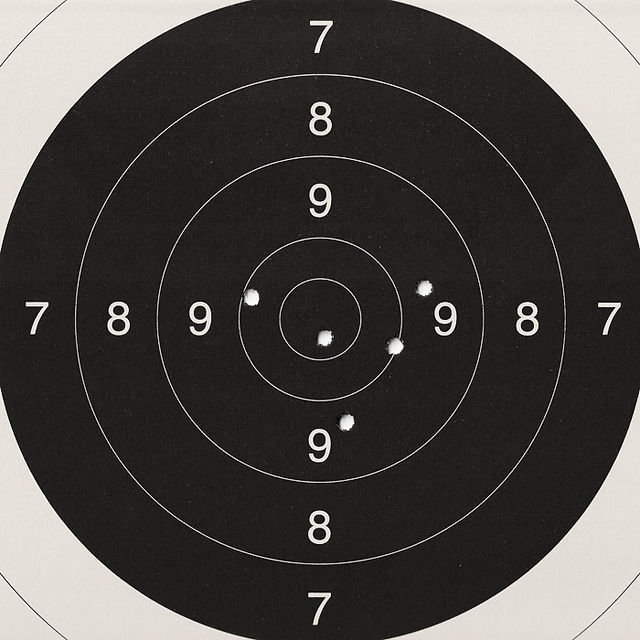 Savage MSR-15 Recon 5 Schuss auf 100m