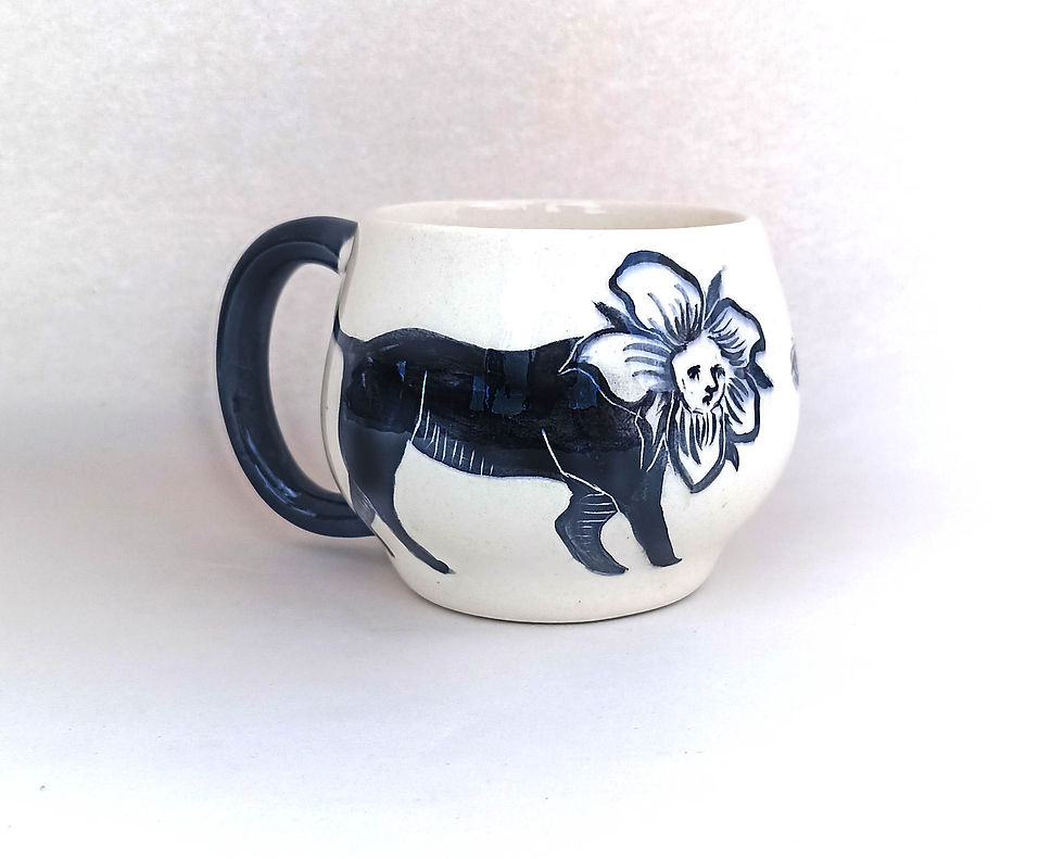 Miniatura: Gato flor