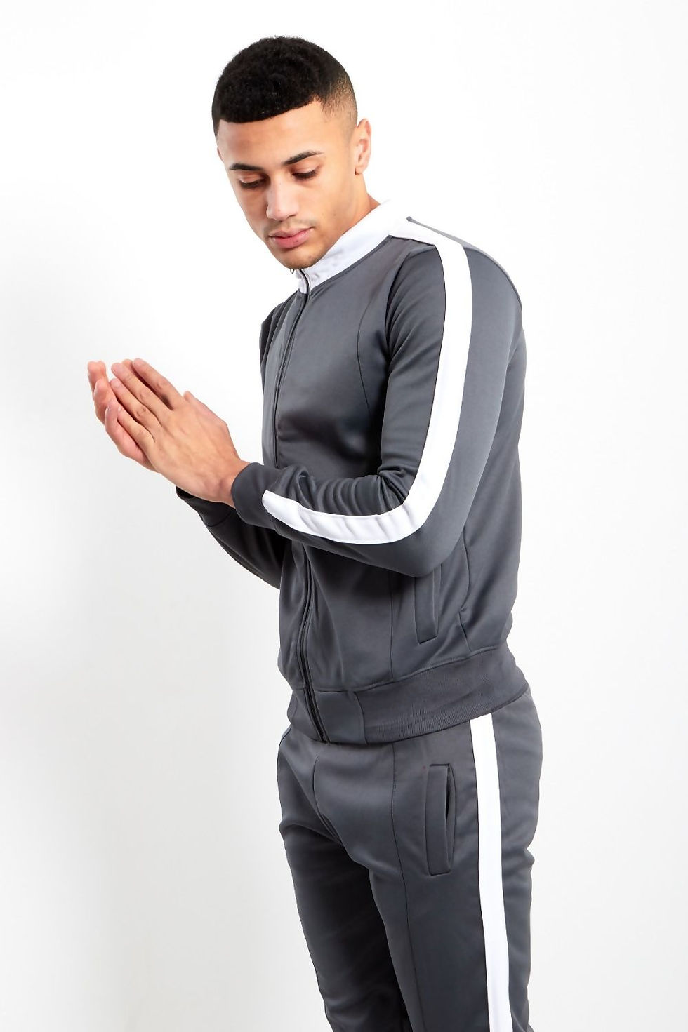 Thumbnail: TKD WHITE TAPE FUNNEL TRACKSUIT
