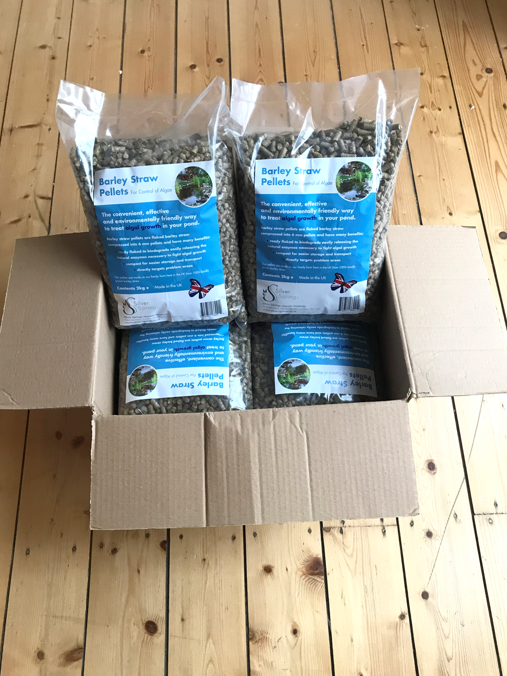 6 x 2kg Bags Barley Straw Pellets