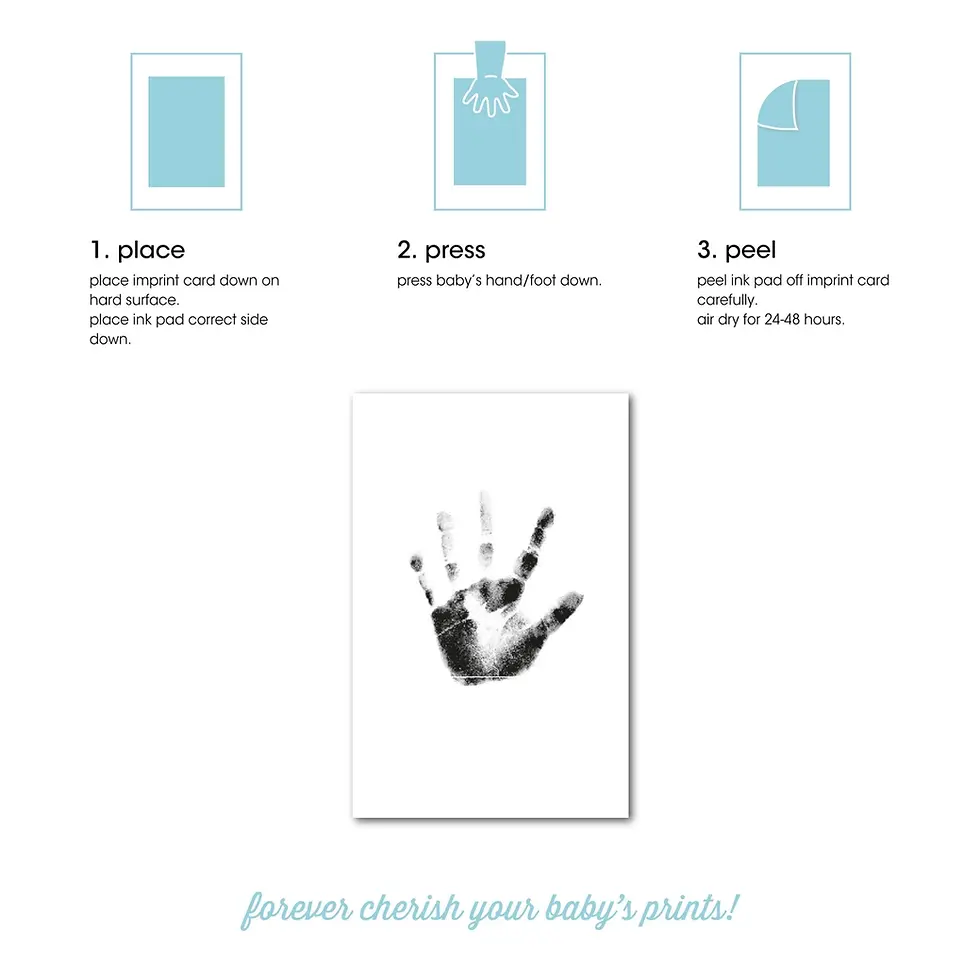 Thumbnail: Baby Handprint / Footprint Clean-Touch Ink Pad Kit