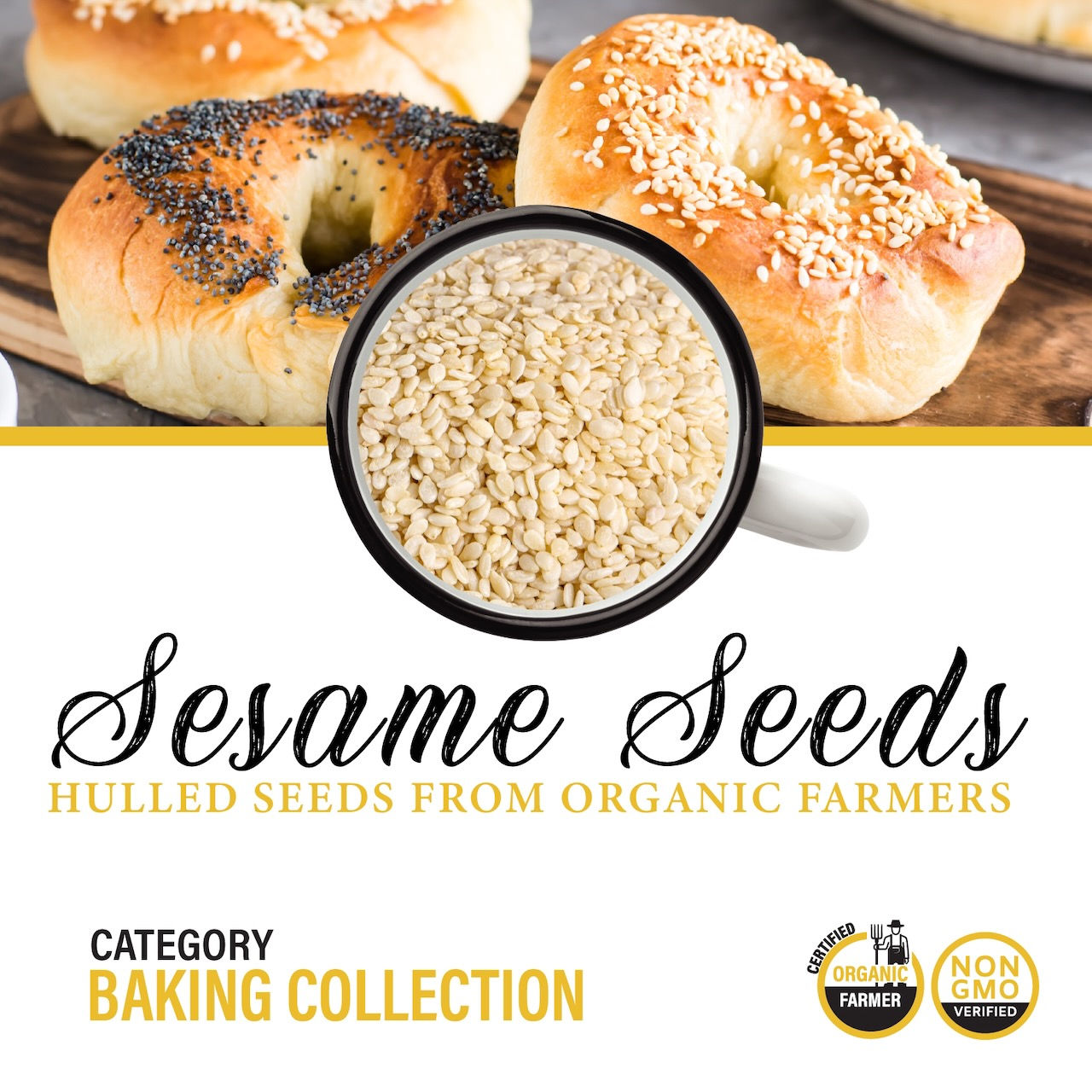 Sesame Seeds 32oz Jar