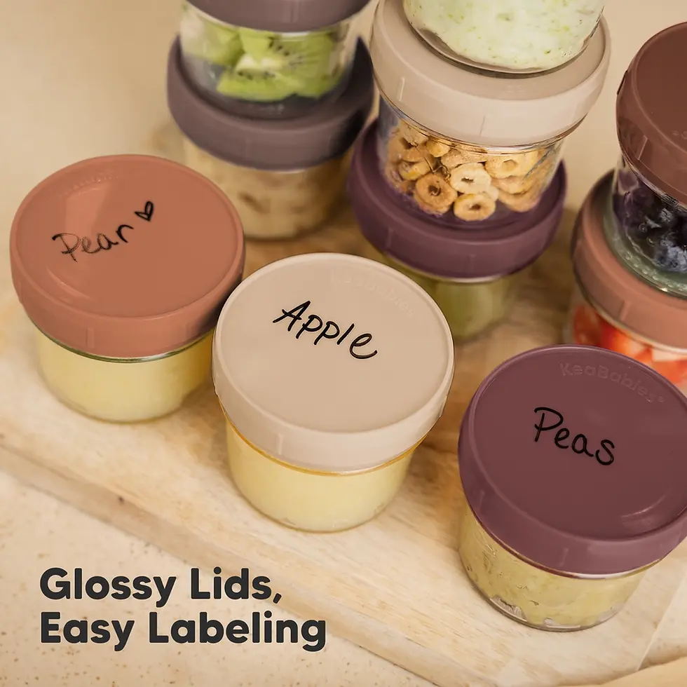 Thumbnail: KeaBabies - Glass Food Storage Jars (12 pk)