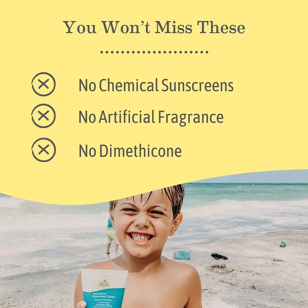 Thumbnail: EARTH MAMA - Uber-Sensitive Mineral Sunscreen Lotion - Spf 40