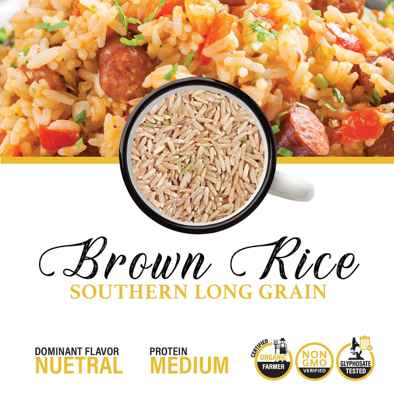 Southern Brown Rice from Organic Farmers