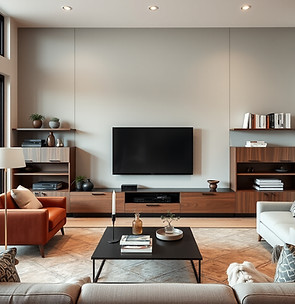 entertainment center large in living room and does not take up whole wall.jpg