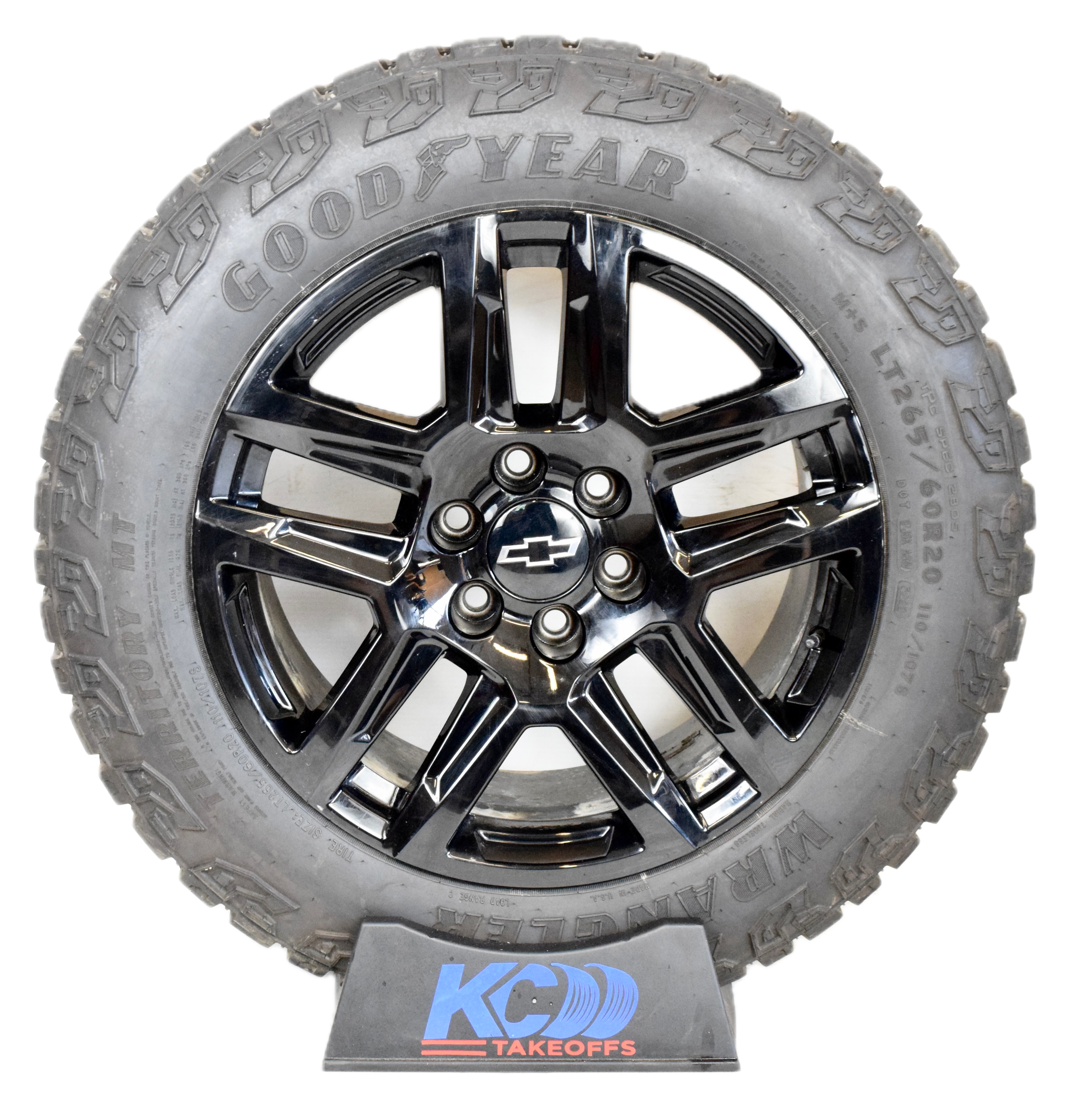 20” BLACK CHEVY SILVERADO OEM TRAILBOSS WHEELS AND TIRES GMC SIERRA