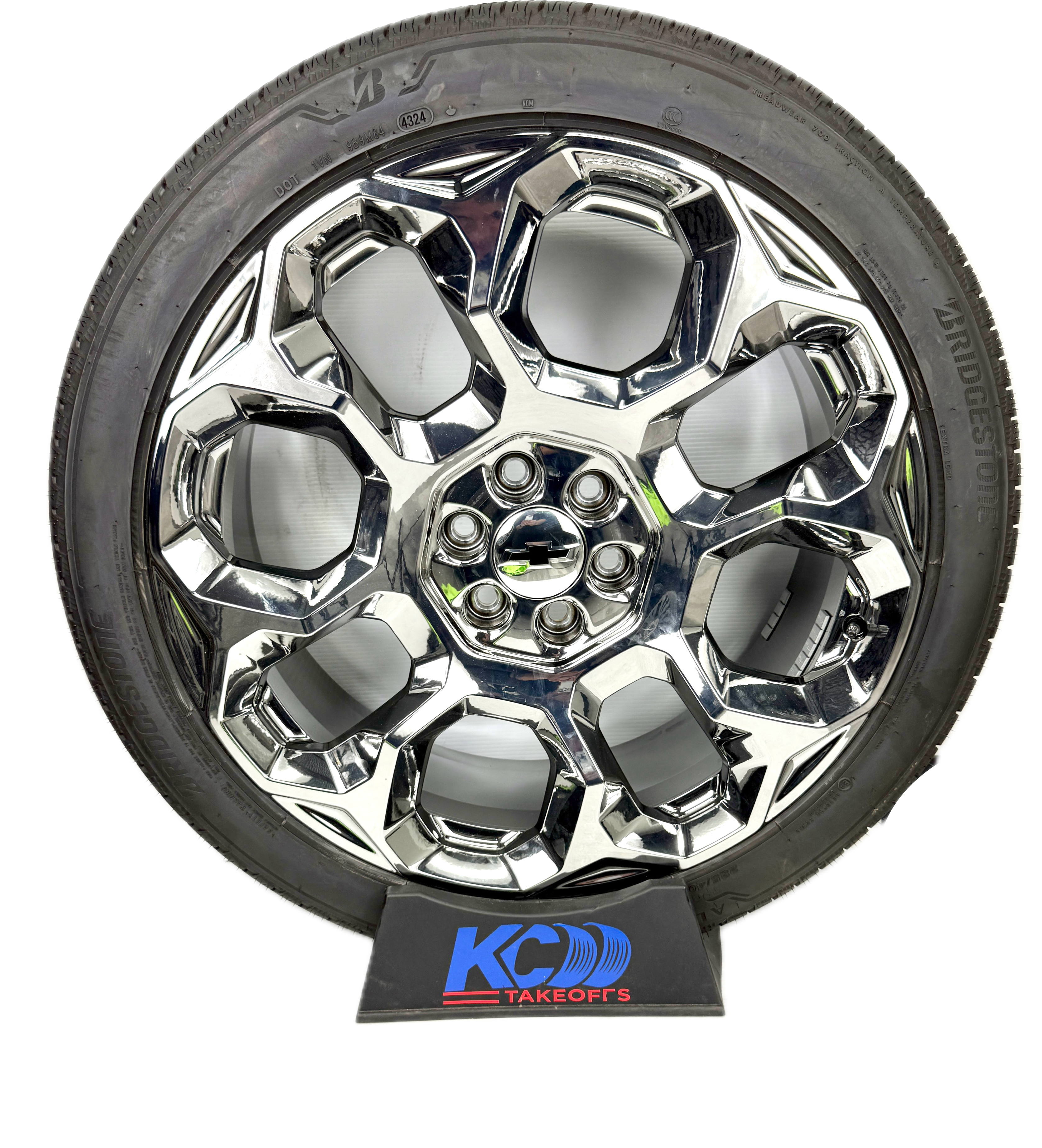 24" Chevy GMC Yukon Sierra Tahoe Cadillac Escalade Chrome OEM wheels rims tires