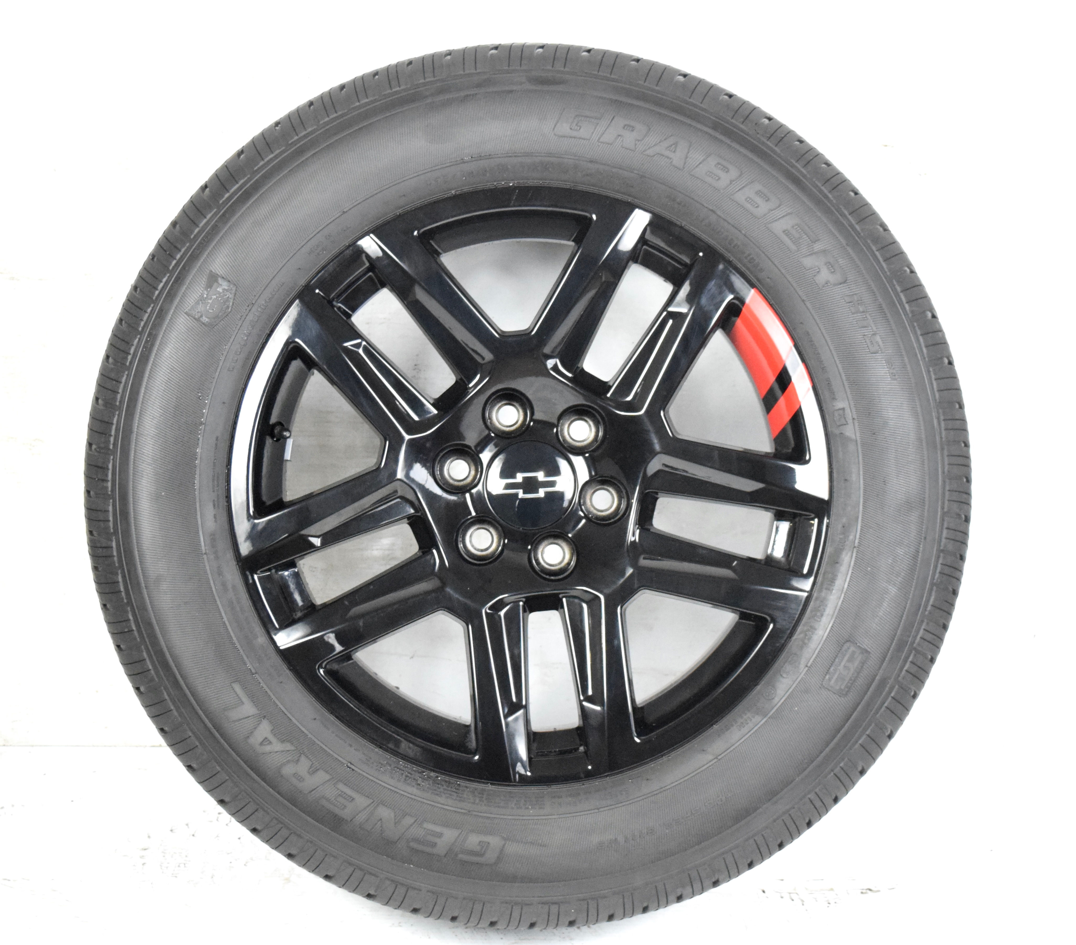 20” Chevy Silverado TRAIL BOSS OEM GLOSS BLACK REDLINE