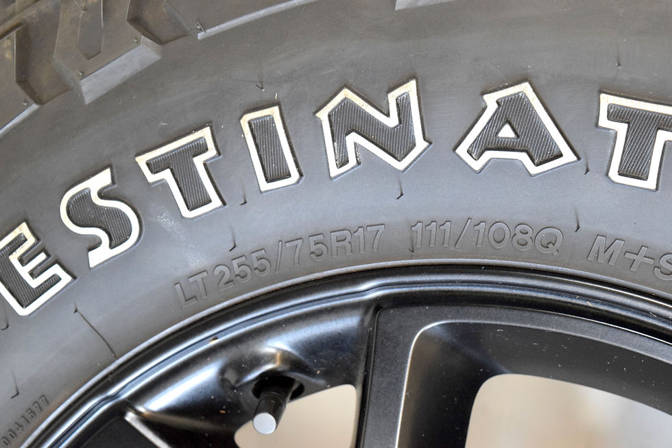 Thumbnail: 17" Jeep WRANGLER RUBICON BLACK OEM wheels rims tires GLADIATOR FIRESTONE M/T
