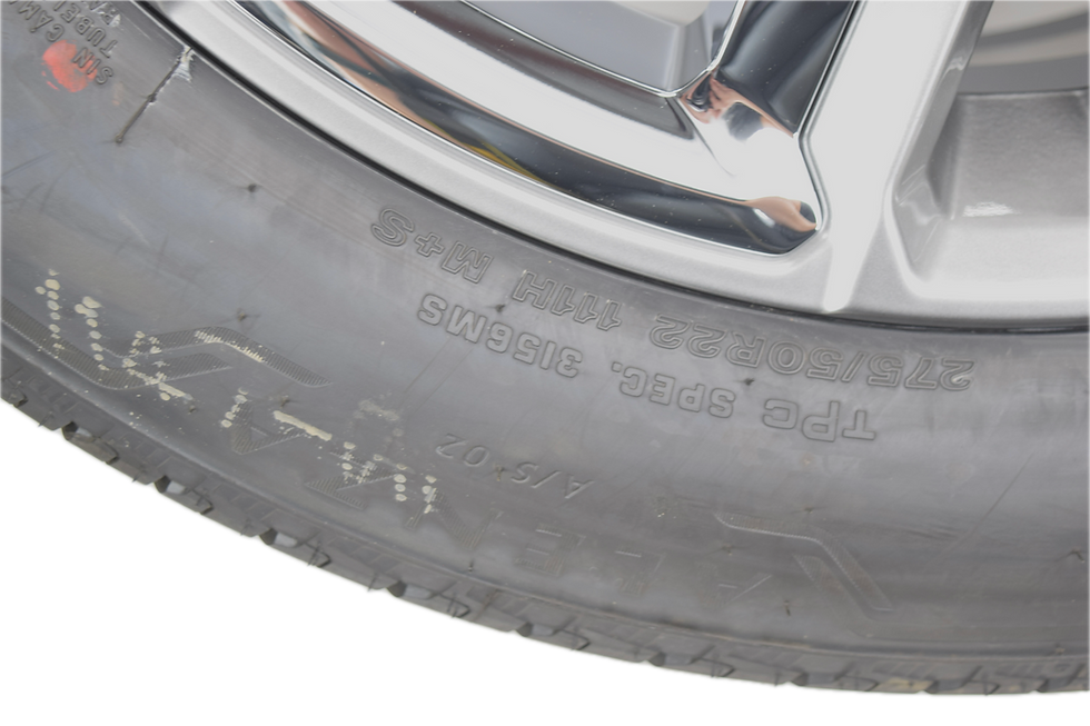 Thumbnail: 22" Chevy Silverado Tahoe OEM Silver and Chrome Rims Wheels Tire