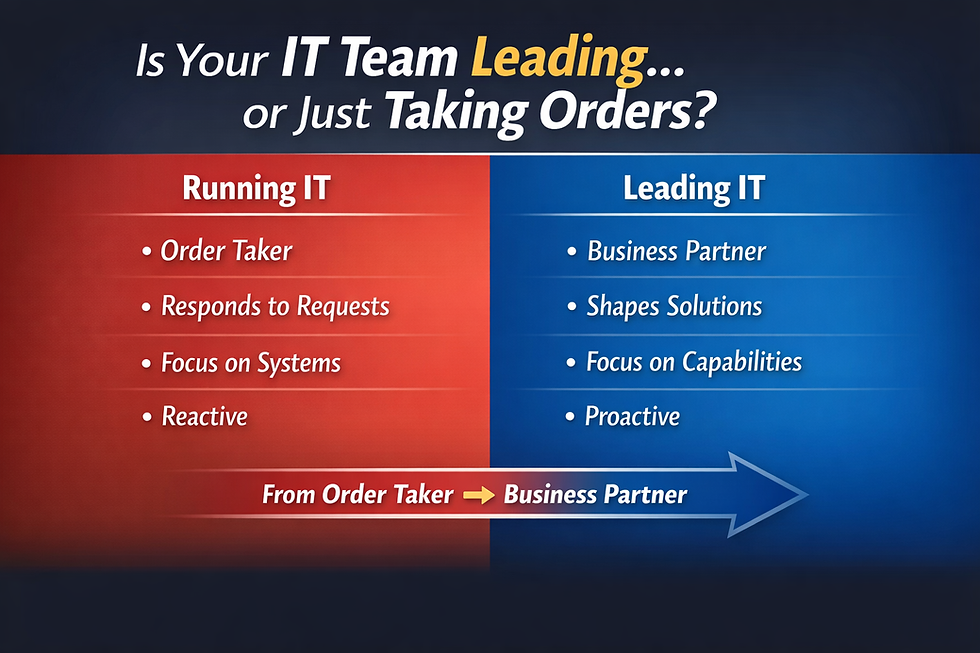 When IT Stops Taking Orders and Starts Leading the Business