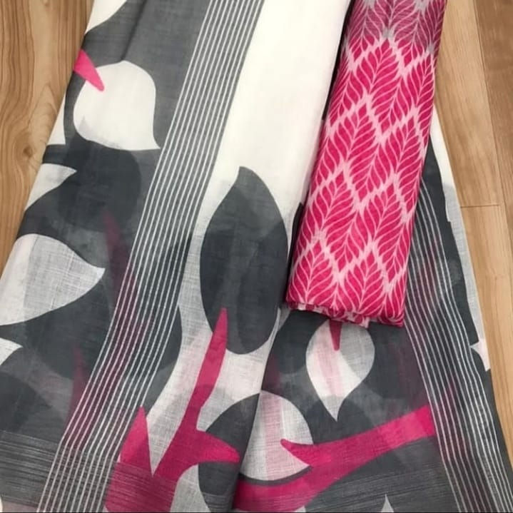 Thumbnail: Lilan Silk With Digital Printed Saree