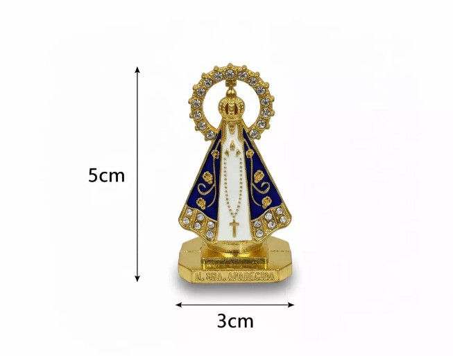 Miniatura: IMAGEM NOSSA SENHORA APARECIDA METAL